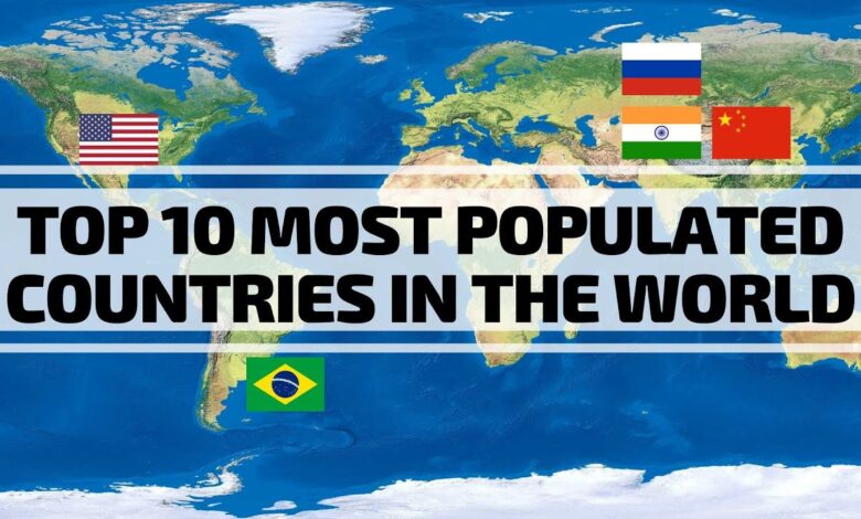 top most populated countries