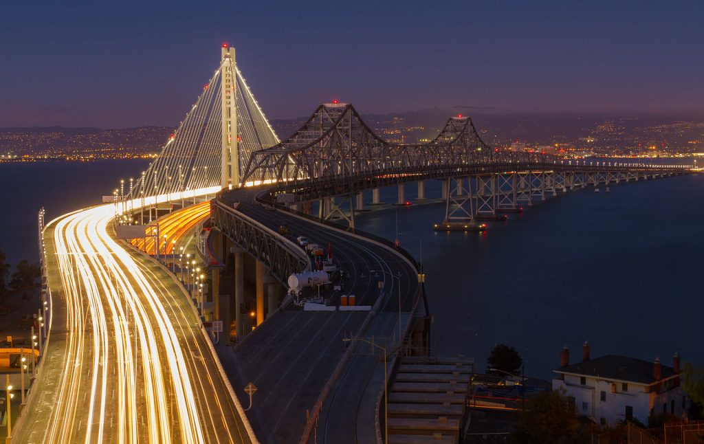 Top 10 longest cross-sea bridges in the world - 7. San Francisco–Oakland Bay Bridge (13 km)